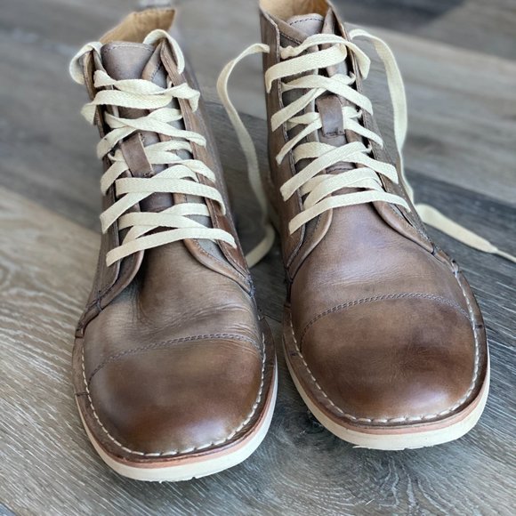 John Varvatos Brown Leather Boots - Picture 4 of 8